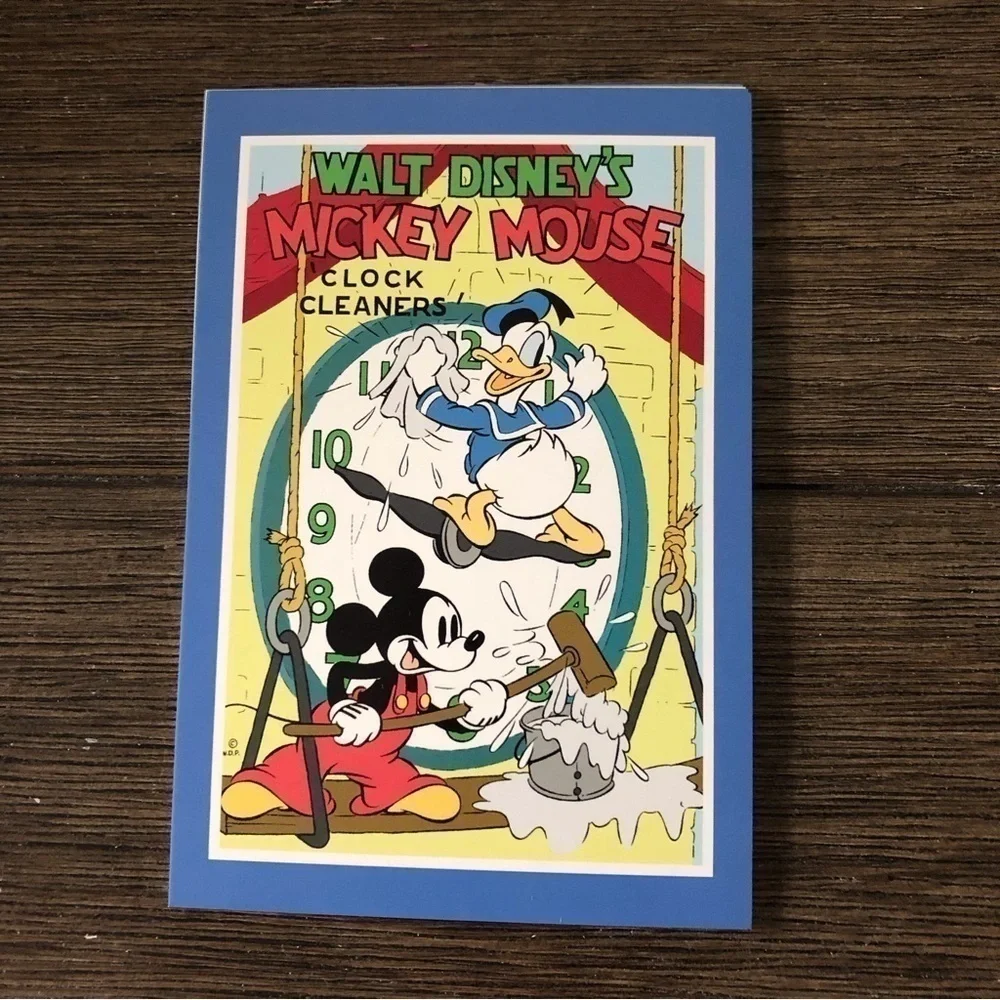 Disney Classic Movie Poster Postcards: Mickey Mouse and Donald 4 pack.